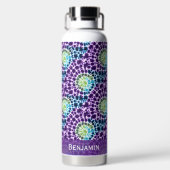 Bouteille D'eau Boho violet vert Turquoise Cravate-Motif (Plage)