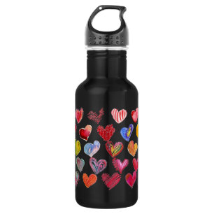Bouteille D'eau Boire dans l'eau d'amour -30 Coeurs