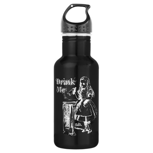 Bouteille D'eau Boire moi Alice au pays des merveilles Illustratio (Devant)