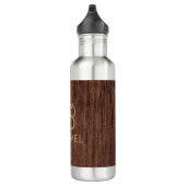 Bouteille D'eau Bois Bois Bois Bois Bois Avec Monogramme Nom Perso (Droite)