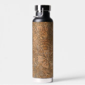 Bouteille D'eau Bois Carvings Motif Floral Ajouter un nom (Plage)