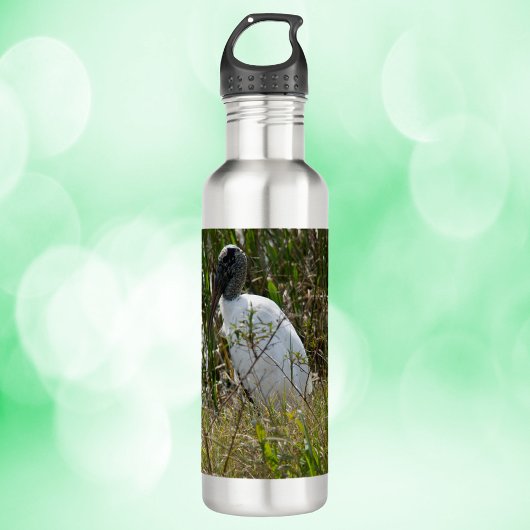 Bouteille D'eau Bois cigogne Oiseaux Métaux Photo