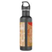 Bouteille D'eau Bois - formes géométriques - Fête du Père (Dos)