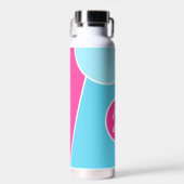 Bouteille D'eau Bold Bright Fun Chic Cercles Abstraits Art Motif (Avant)