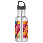 Bouteille D'eau Bold Geometric Triangle Pattern  (Dos)