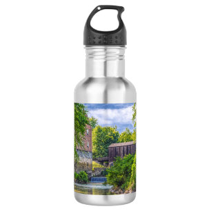 Bouteille D'eau Bollinger Mill Et Burfordville Couvert Bridge Sta