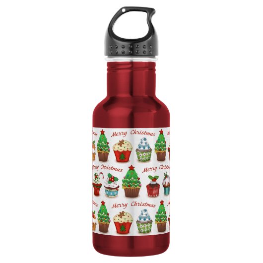 Bouteille D'eau Bonbons de Noël (Devant)