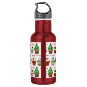 Bouteille D'eau Bonbons de Noël (Dos)