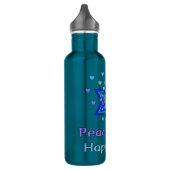 Bouteille D'eau Bonheur d'amour de paix (Gauche)