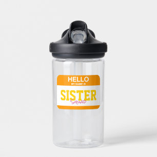 Bouteille D'eau Bonjour Mon Nom Est SISTER SQUAD Nametag Coloré Fu