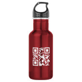 Bouteille D'eau Bonne année ! — Code QR (Devant)
