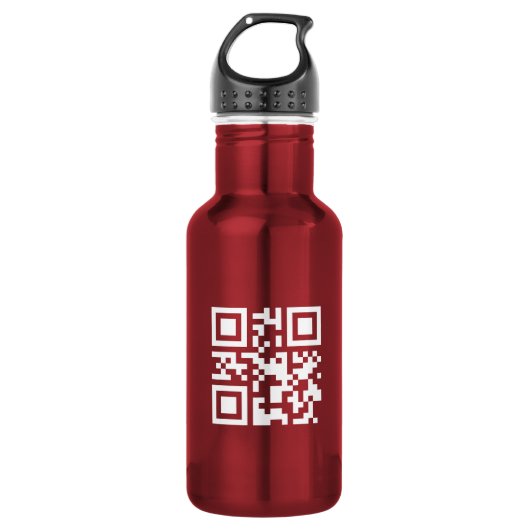 Bouteille D'eau Bonne année ! — Code QR (Devant)
