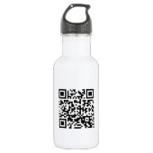 Bouteille D'eau Bonne année ! — Code QR (Devant)