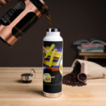 Bouteille D'eau Bonne Hanoukka Star de David menorah Dreidel Slipp<br><div class="desc">Heureux Hanoukka Star de David menorah Dreidel SlipperyJoe's Celebration Candles Juif Hébreu Chanoukah cadeaux décorations judaïsme religion artistique</div>