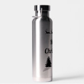 Bouteille D'eau Bonnes Fêtes de Noël Père Noël Sleigh (Plage)