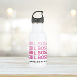 Bouteille D'eau Boss de fille rose moderne Meilleur cadeau de fill<br><div class="desc">Boss de fille rose moderne Meilleur cadeau de fille</div>