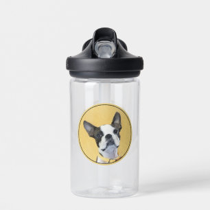 Bouteille D'eau Boston Terrier Peinture - Cute Original Chien Art