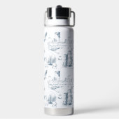 Bouteille D'eau Boston Toile Blue (Arrière)