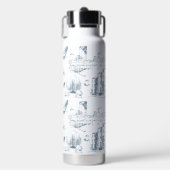 Bouteille D'eau Boston Toile Blue (Salle de sport)
