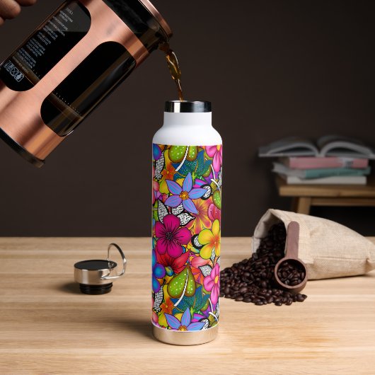 Bouteille D'eau Botanique Tropicale  (Café (pivoté))