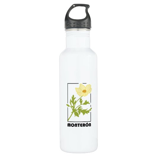 Bouteille D'eau Botella de acero estampado de flor Monterón (Devant)