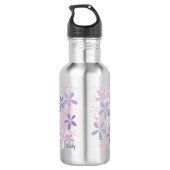 Bouteille D'eau Bouche violet personnalisée violet (Dos)