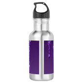 Bouteille D'eau Bougie de la Parties scintillant à goutte violette (Dos)