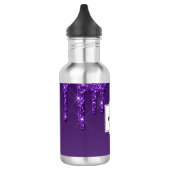 Bouteille D'eau Bougie de la Parties scintillant à goutte violette (Gauche)