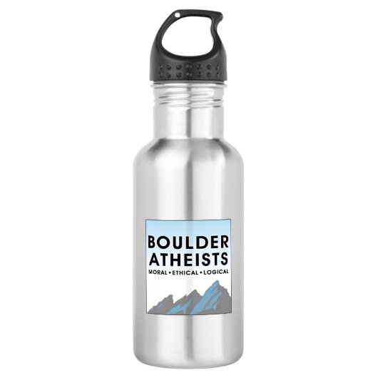Bouteille D'eau Boulder Atheists Logo Stainless Steel Water Bottle (Devant)