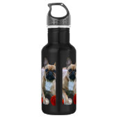 Bouteille D'eau Bouledogue français saut  (Dos)