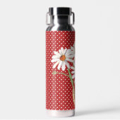 Bouteille D'eau Bouquet Aquarelle Daisy Sur Les Pois Caillés (Avant)