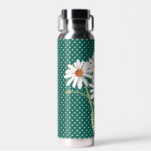 Bouteille D'eau Bouquet Aquarelle Daisy Sur Les Pois Caillés (Avant)