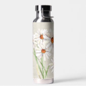 Bouteille D'eau Bouquet Daisy Aquarelle Sur Musique Faded (Gauche)