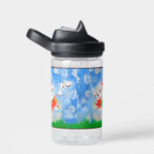 Bouteille D'eau Bouquet de fleurs (Arrière Complet)