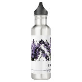 Bouteille D'eau Bouquet de lavande aquarelle personnalisé (Gauche)