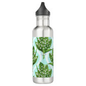 Bouteille D'eau Bouquet de lis de la vallée fleurs sur le bleu (Gauche)
