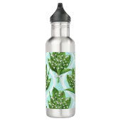 Bouteille D'eau Bouquet de lis de la vallée fleurs sur le bleu (Droite)