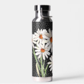 Bouteille D'eau Bouquet de marguerite aquarelle à points (Gauche)