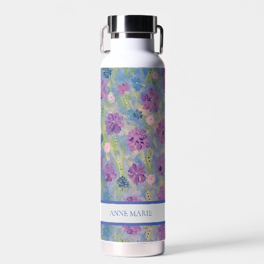 Bouteille D'eau Bouquet de printemps Floral Custom Water Botté (Avant)