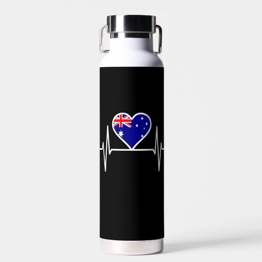 Bouteille D'eau Bouton du drapeau australien (Avant)