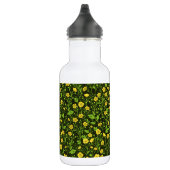 Bouteille D'eau Boutons sur noir (Droite)