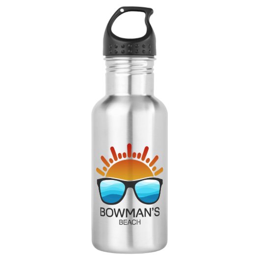 Bouteille D'eau Bowman's Beach Floride Lunettes de soleil (Devant)
