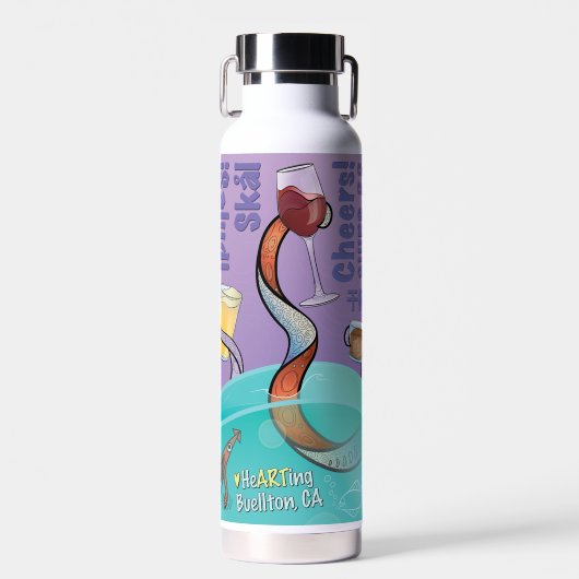 Bouteille d'eau - Bravo ! ! - Buellton.Art (Avant)