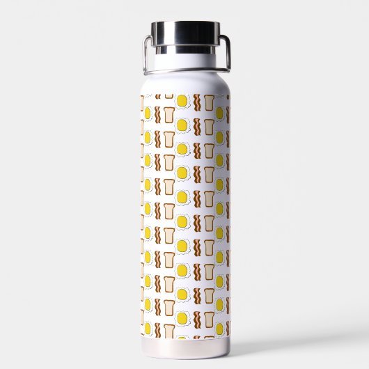 Bouteille D'eau Breakfast Pattern (Arrière)