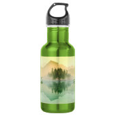 Bouteille D'eau Breathe Mountain Forest Gold Green (Devant)