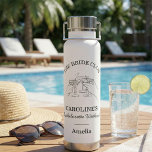 Bouteille D'eau Bride Club Bachelorette Weekend Favor Name<br><div class="desc">This personalized name water bottle design is made for bachelorette weekends that feel organized, stylish, and fun. The bride club wording and cocktail illustration set the tone for a cohesive group experience, from welcome bags to poolside drinks and evening plans. It’s an easy way to tie the weekend together and...</div>