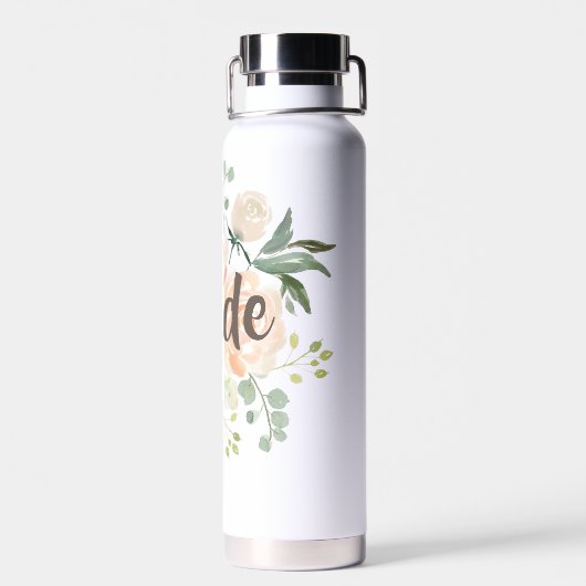 Bouteille D'eau Bride florale flush (Arrière)