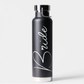Bouteille D'eau Bride Mariage de script moderne (Gauche)