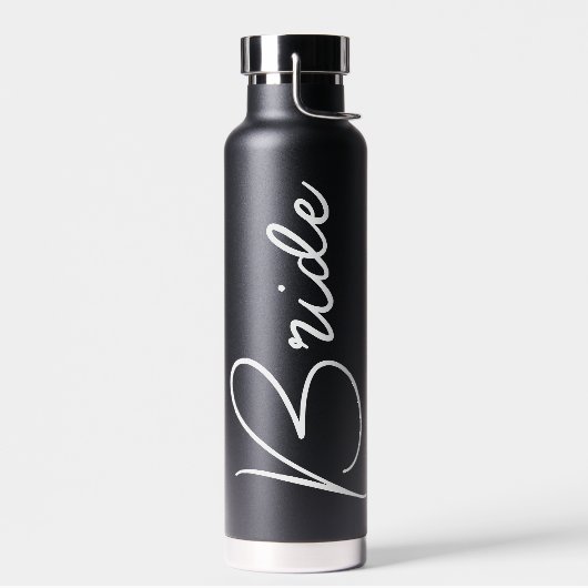 Bouteille D'eau Bride Mariage de script moderne (Gauche)