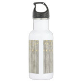 Bouteille D'eau Bride Rustic Beach Éclairage Mariage Océan (Dos)